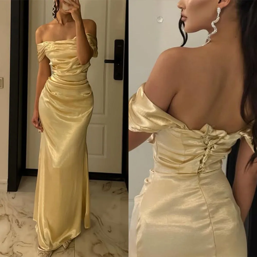Customized Strapless Yellow Off Shoulder Backless Back Strap Robe Sirene De Soirée Luxury Dresses Wedding Party Vestido Lilas
Customized Strapless Yellow Off Shoulder Backless Back Strap Robe Sirene De Soirée Luxury Dresses Wedding Party Vestido Lilas