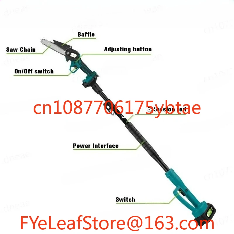 3000W 6 Inch Telescoping Pole Electric Chainsaw 2 IN 1 High Branch Garden Pruning Power Tool For Makita 18V Battery
3000W 6 Inch Telescoping Pole Electric Chainsaw 2 IN 1 High Branch Garden Pruning Power Tool For Makita 18V Battery