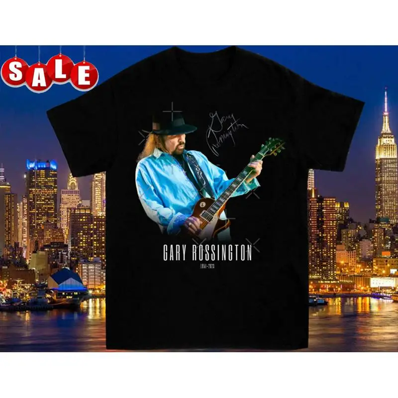 Черная хлопковая футболка всех размеров Gary Rossington
Черная хлопковая футболка всех размеров Gary Rossington