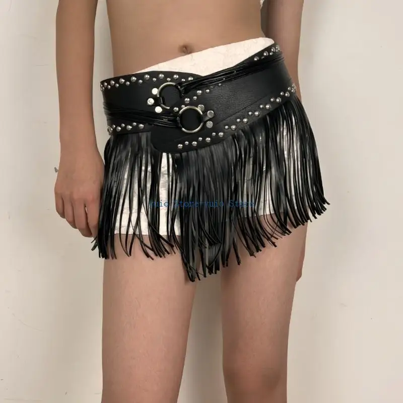 X7XB Modern Fringe Accent Adjustable Waist Strap Breathable PU Belt For Teens Adults Trendy Outfit Enhancer
X7XB Modern Fringe Accent Adjustable Waist Strap Breathable PU Belt For Teens Adults Trendy Outfit Enhancer