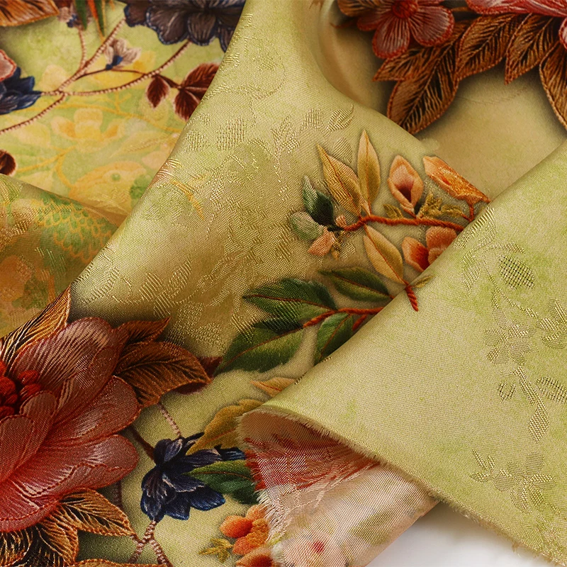 Новая ткань с цветочным принтом пиона в китайском стиле для платья-блузки Cheongsam, приятная для кожи шифоновая жаккардовая ткань, ткань для рукоделия «сделай сам»
Новая ткань с цветочным принтом пиона в китайском стиле для платья-блузки Cheongsam, приятная для кожи шифоновая жаккардовая ткань, ткань для рукоделия «сделай сам»