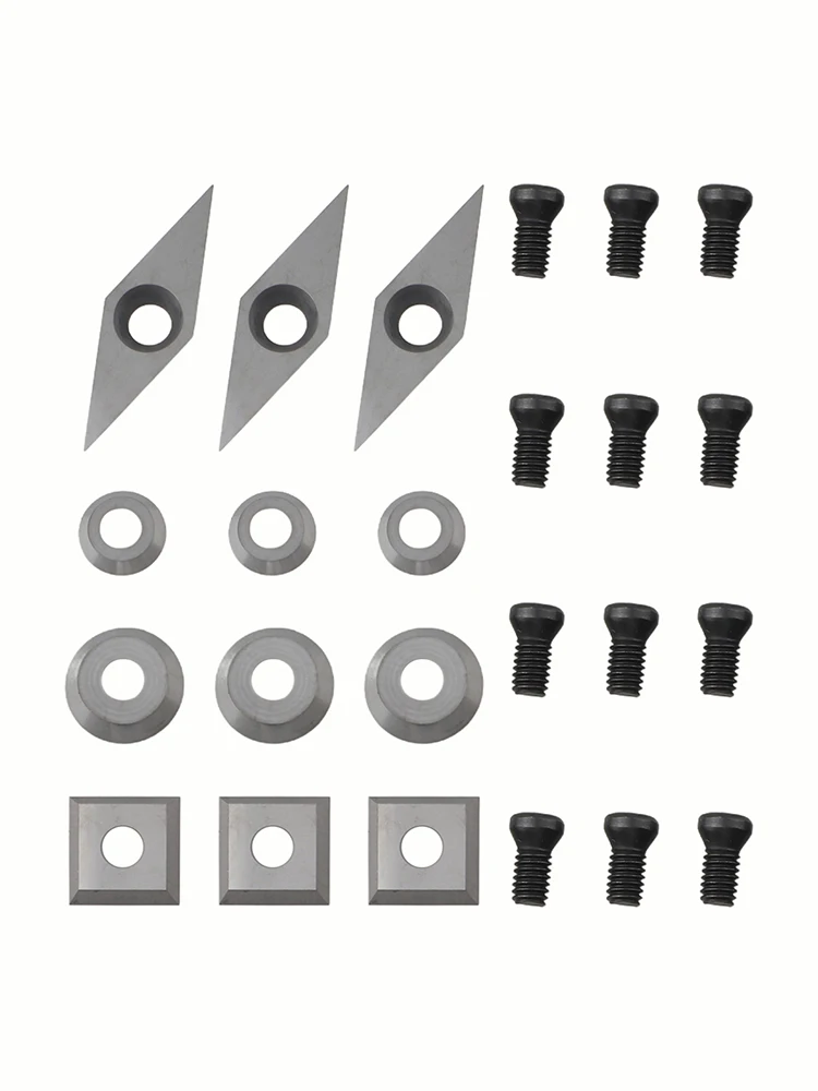 1set Carbide Inserts Cutters Blade Lathe Turning Tools Square/round Blades For Woodworking Hollowing Bevelling Shaping Curves
1set Carbide Inserts Cutters Blade Lathe Turning Tools Square/round Blades For Woodworking Hollowing Bevelling Shaping Curves