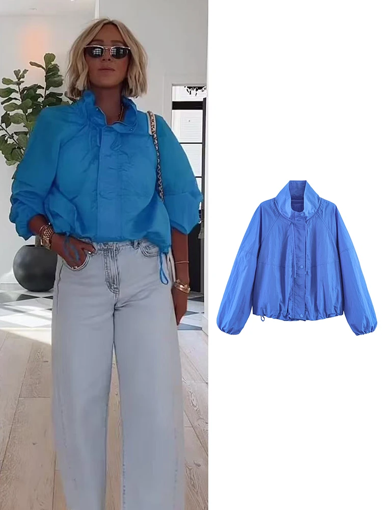 Casual Chic Women Jacket High Street Turtleneck Zipper Long Sleeve Short Jacket Fashion 2026 Spring Summer Holiday Jacket
Casual Chic Women Jacket High Street Turtleneck Zipper Long Sleeve Short Jacket Fashion 2026 Spring Summer Holiday Jacket