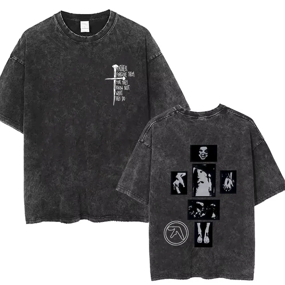 Washed Vintage Aphex Twin Father Forgive Them for They Know Not What They Do T-shirt Men Women Fashion Retro Oversized T Shirt
Washed Vintage Aphex Twin Father Forgive Them for They Know Not What They Do T-shirt Men Women Fashion Retro Oversized T Shirt