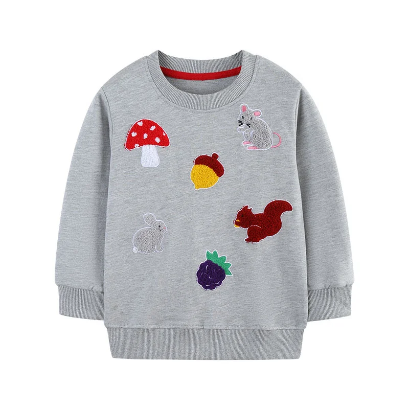 Girls Clothing Animals Embroidery Cotton Long Sleeve Girls Sweatshirts Autumn Winter Children's Clothes Mouse Cute Baby Tops
Girls Clothing Animals Embroidery Cotton Long Sleeve Girls Sweatshirts Autumn Winter Children's Clothes Mouse Cute Baby Tops