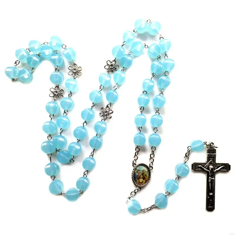 J2HB 10mm Rosary Beads Luminous Necklace with Jesus Crucifix for Cross Pendant Neckla
J2HB 10mm Rosary Beads Luminous Necklace with Jesus Crucifix for Cross Pendant Neckla