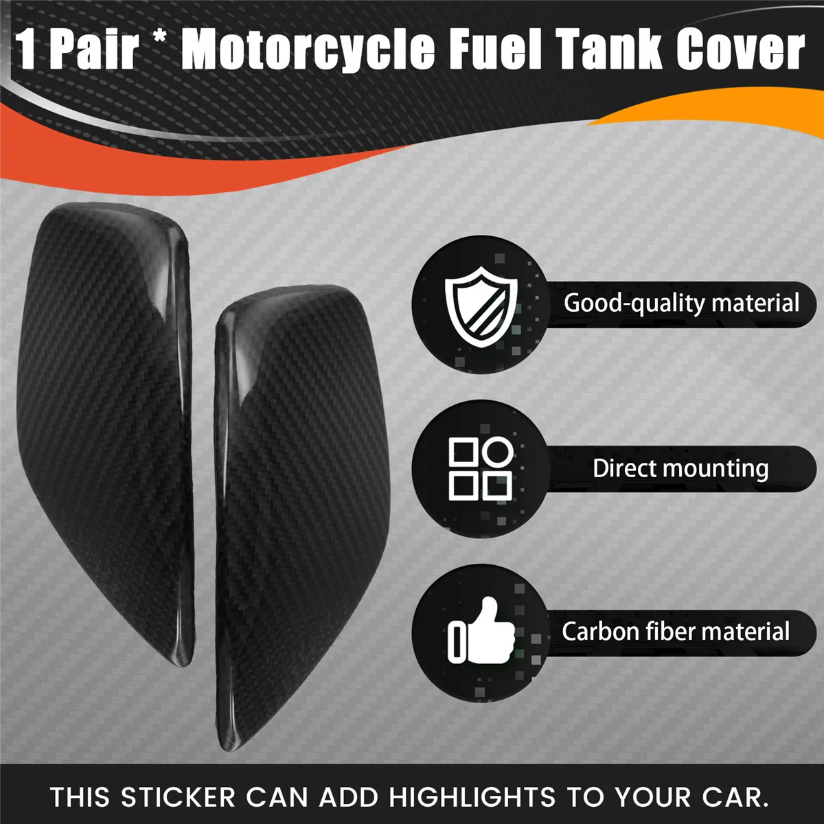 Motorcycle Tank Protector-Motorcycle Fuel Tank Protective Cases Carbon Fiber Decoration Sliders Protector Covers for
Motorcycle Tank Protector-Motorcycle Fuel Tank Protective Cases Carbon Fiber Decoration Sliders Protector Covers for