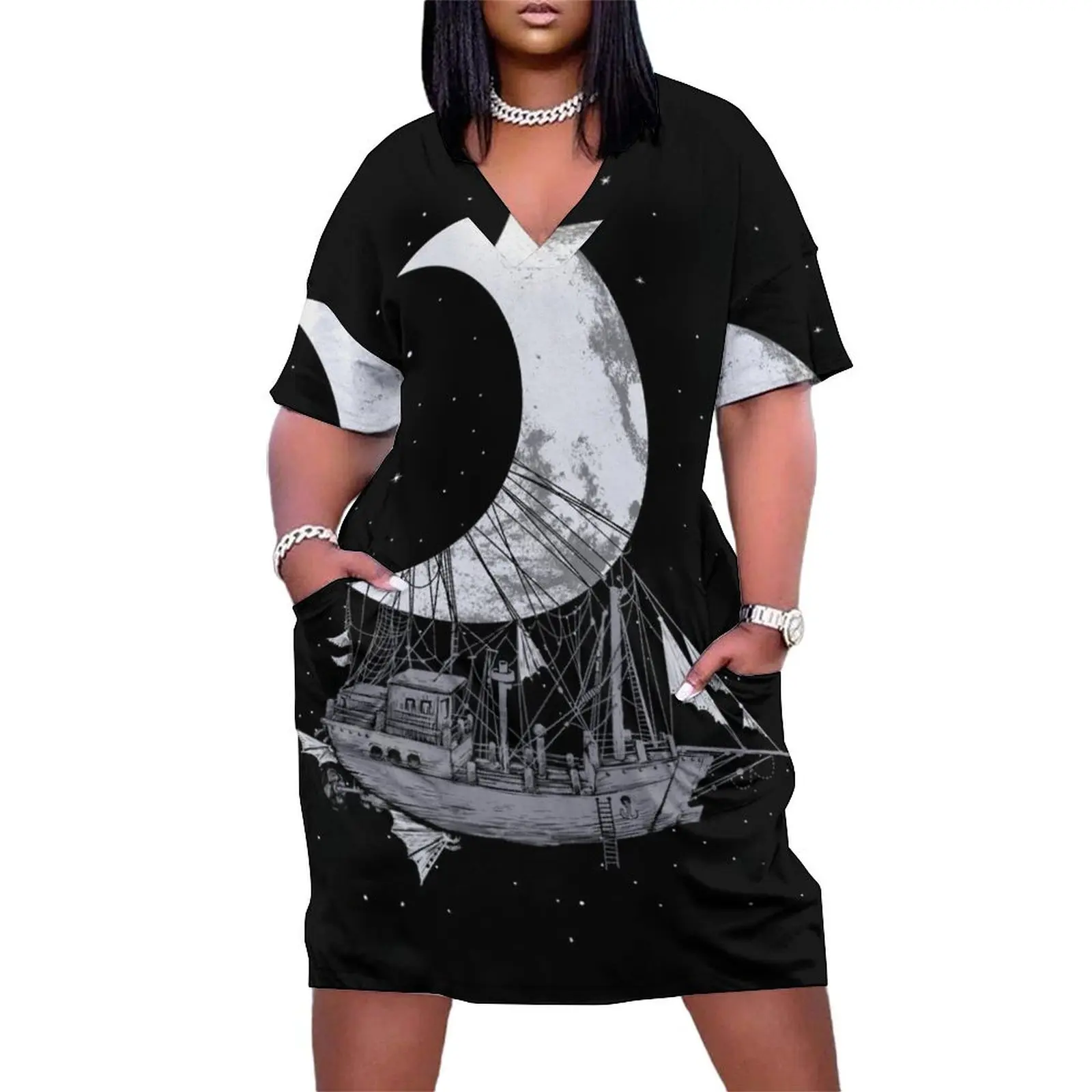 Moon Ship Loose Pocket Dress clothes for women women's clothing summer 2025 novelties evening dresses ladies
Moon Ship Loose Pocket Dress clothes for women women's clothing summer 2025 novelties evening dresses ladies
