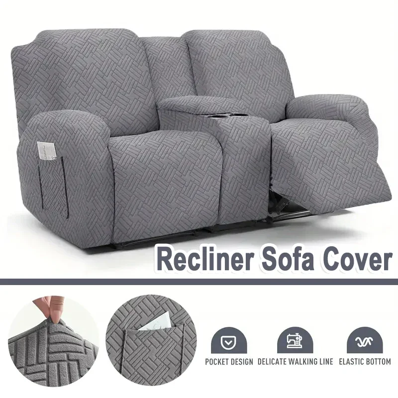 2 Seater Jacquard Recliner Sofa Cover with Cup Holder Split Stretch Reclining Sofa Covers Armchair Slipcover for Living Room
2 Seater Jacquard Recliner Sofa Cover with Cup Holder Split Stretch Reclining Sofa Covers Armchair Slipcover for Living Room
