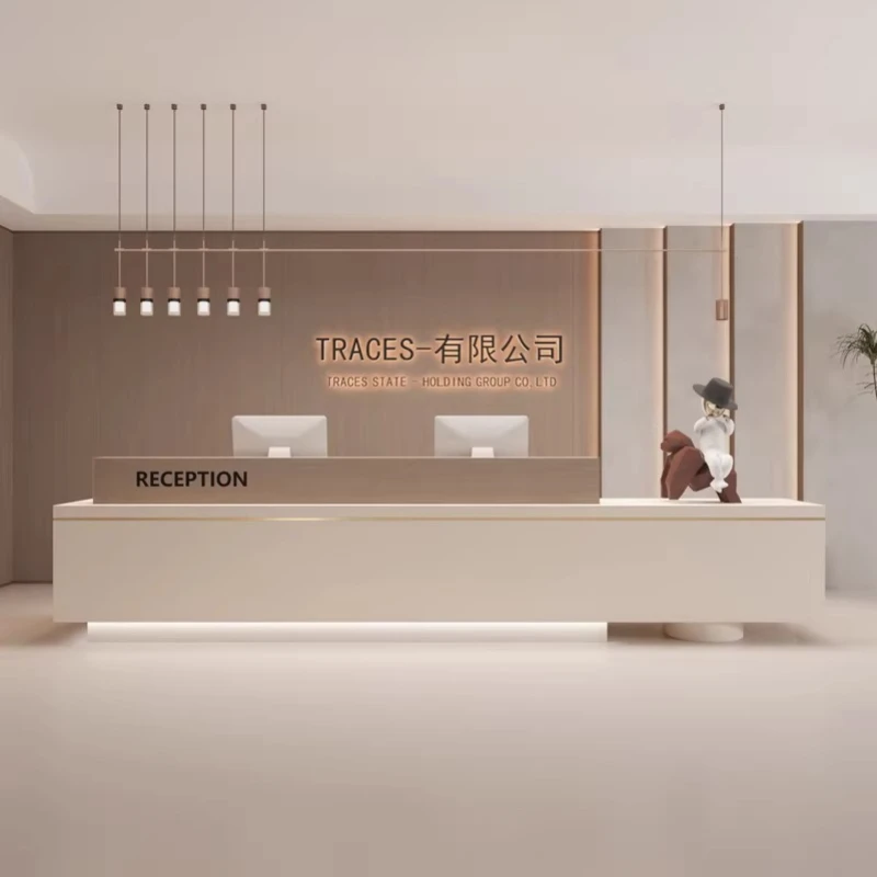 Beauty salon hotel reception desk Computer desk office table Customer center reception counter mostrador de tienda furniture
Beauty salon hotel reception desk Computer desk office table Customer center reception counter mostrador de tienda furniture