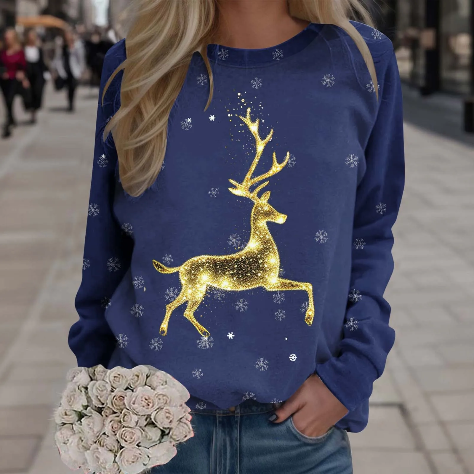 Womens Sweater with Shirt Sweatshirt For Womens Merry Christmas Print O Neck Round Neck Fit Pullover Cropped Hoodie
Womens Sweater with Shirt Sweatshirt For Womens Merry Christmas Print O Neck Round Neck Fit Pullover Cropped Hoodie