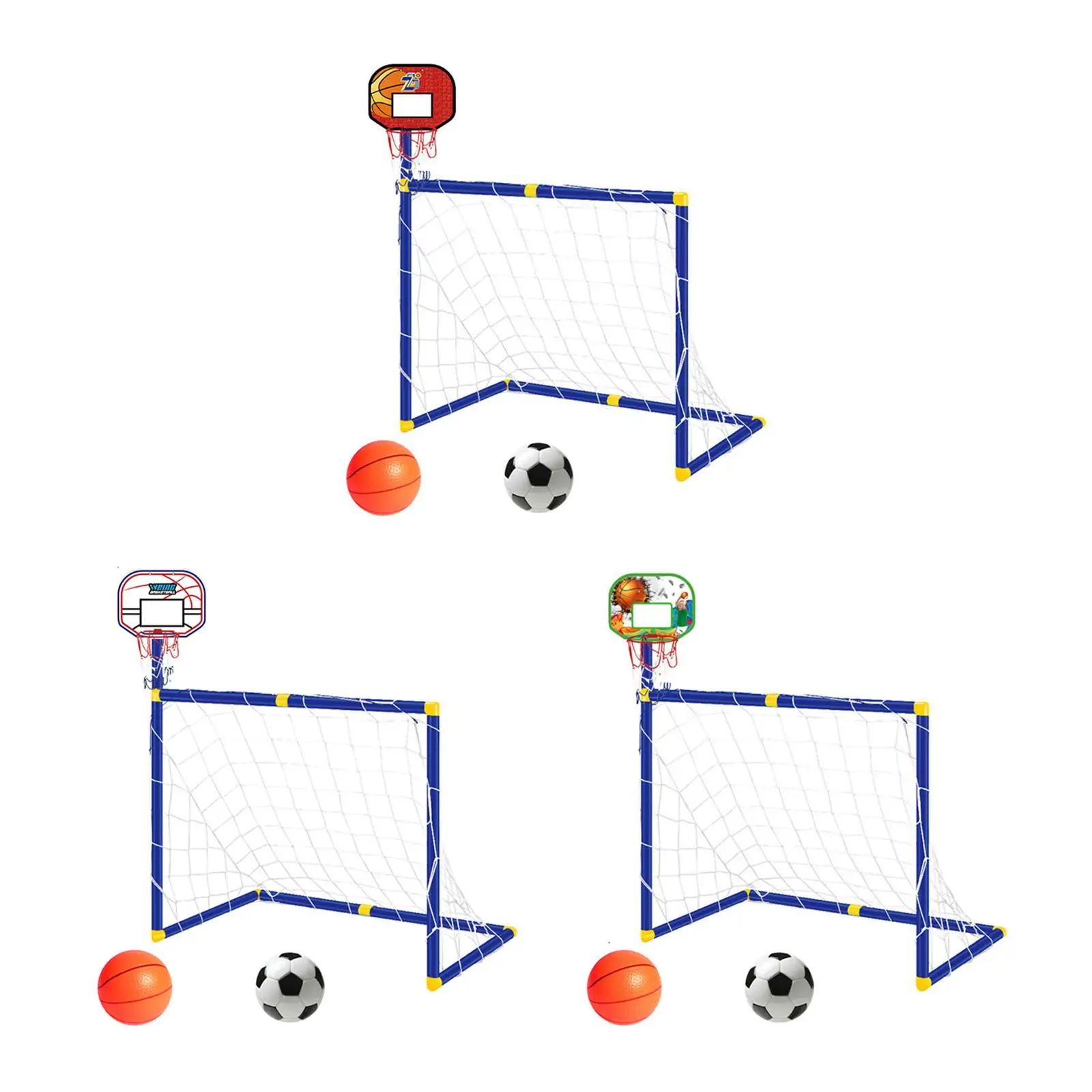 Basketball Hoop with Detachable Soccer Goal Net Multi Sport Plastic Board Stand for Children Indoor Outdoor Play
Basketball Hoop with Detachable Soccer Goal Net Multi Sport Plastic Board Stand for Children Indoor Outdoor Play