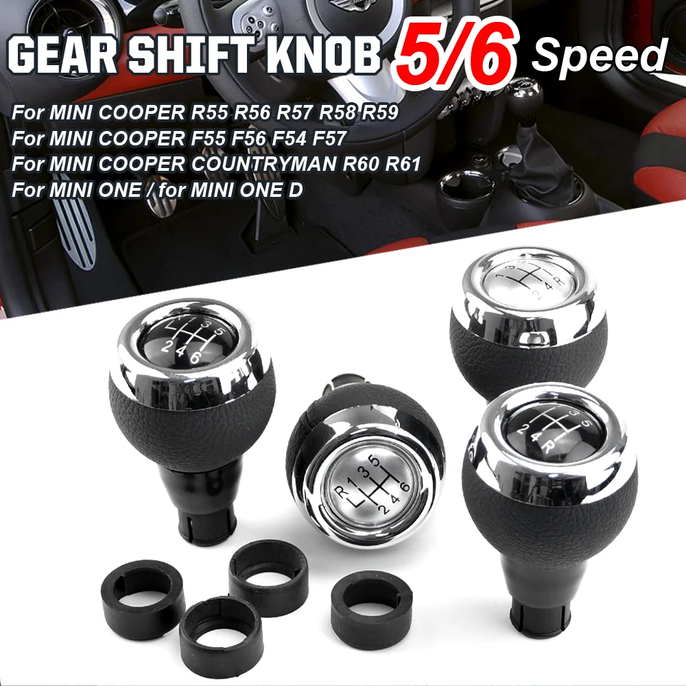 5 6 Speed Car Gear Shift Knob MT Lever Shifter Knob head For Mini cooper R55 R56 R57 R58 R59 R60 R61 F54 F55 F56 F57 Auto Parts
5 6 Speed Car Gear Shift Knob MT Lever Shifter Knob head For Mini cooper R55 R56 R57 R58 R59 R60 R61 F54 F55 F56 F57 Auto Parts