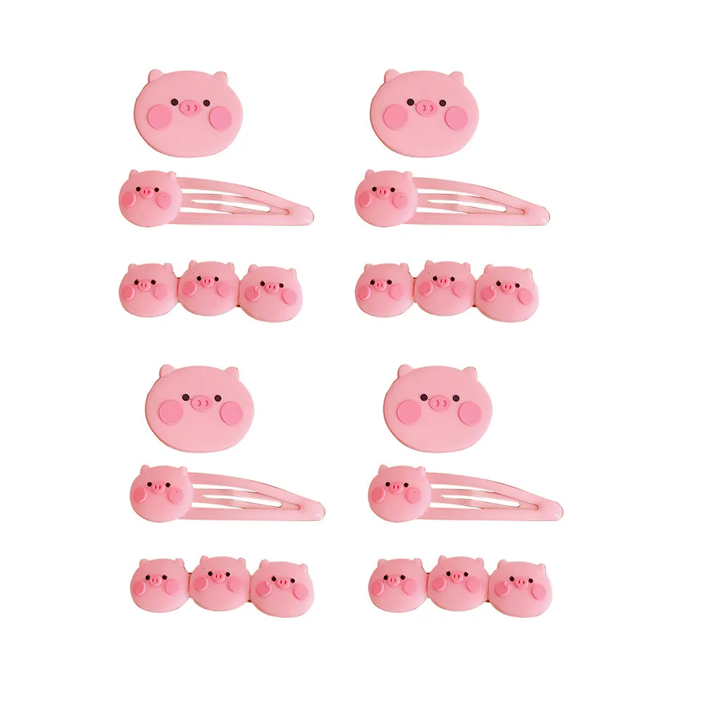 12Pcs Cartoon Pig Hairpins Pink Hair Clips Decorative Barrettes Hair Accessories for Wedding Party Daily Use
12Pcs Cartoon Pig Hairpins Pink Hair Clips Decorative Barrettes Hair Accessories for Wedding Party Daily Use