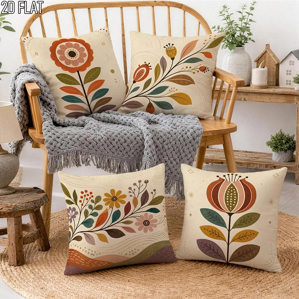 2D flat-1pc Boho Floral Throw Pillow Covers Rustic Neutral Tone Botanical Cushion Cases for Home Sofa Bedroom Decor
2D flat-1pc Boho Floral Throw Pillow Covers Rustic Neutral Tone Botanical Cushion Cases for Home Sofa Bedroom Decor