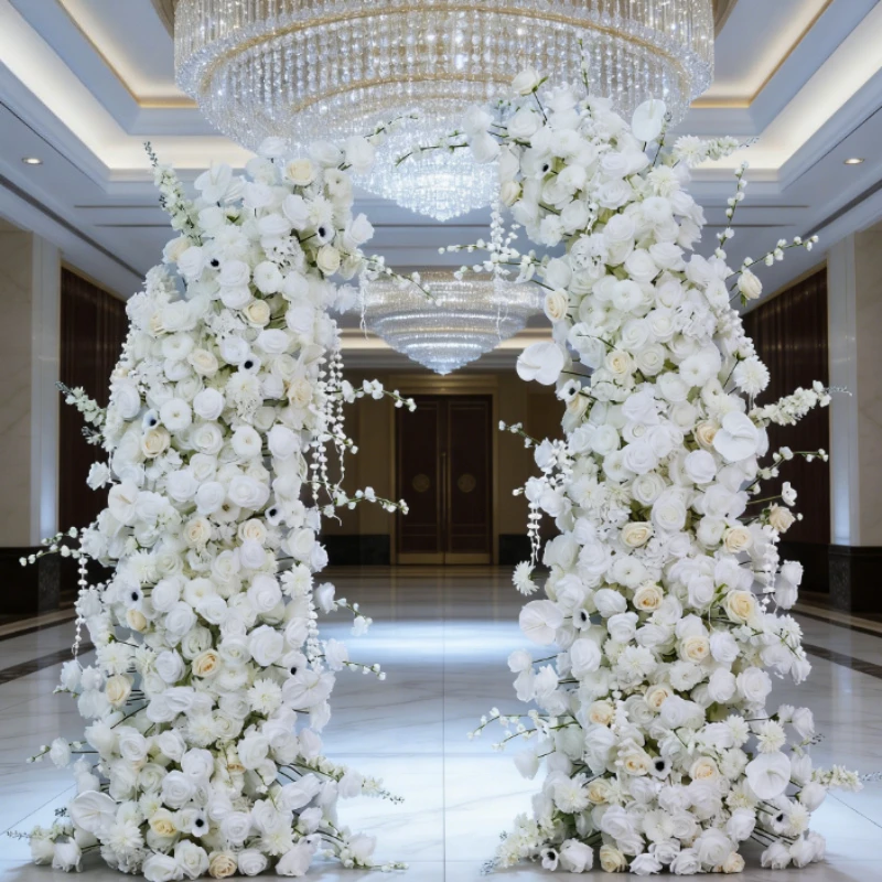 230CM DIY Artificial Floral Arch Horn Shape White Flower Decor for Wedding Ceremony Photography Background Banquet Decor
230CM DIY Artificial Floral Arch Horn Shape White Flower Decor for Wedding Ceremony Photography Background Banquet Decor
