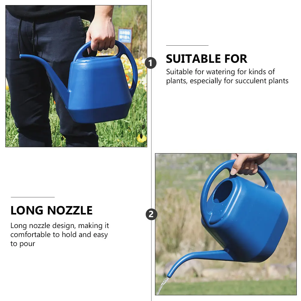 1pc Large Capacity 4L Watering Can Blue Plastic Gardening Pot Sprayer Long Nozzle Durable Flower Succulent Plants Bottle
1pc Large Capacity 4L Watering Can Blue Plastic Gardening Pot Sprayer Long Nozzle Durable Flower Succulent Plants Bottle