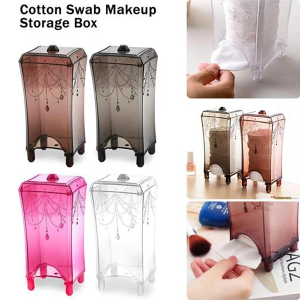 Cotton Pad Organizer Storage Box Makeup Cotton Pads Holder Square Plastic Container Dustproof Transparent Pink Rilievo Design
Cotton Pad Organizer Storage Box Makeup Cotton Pads Holder Square Plastic Container Dustproof Transparent Pink Rilievo Design