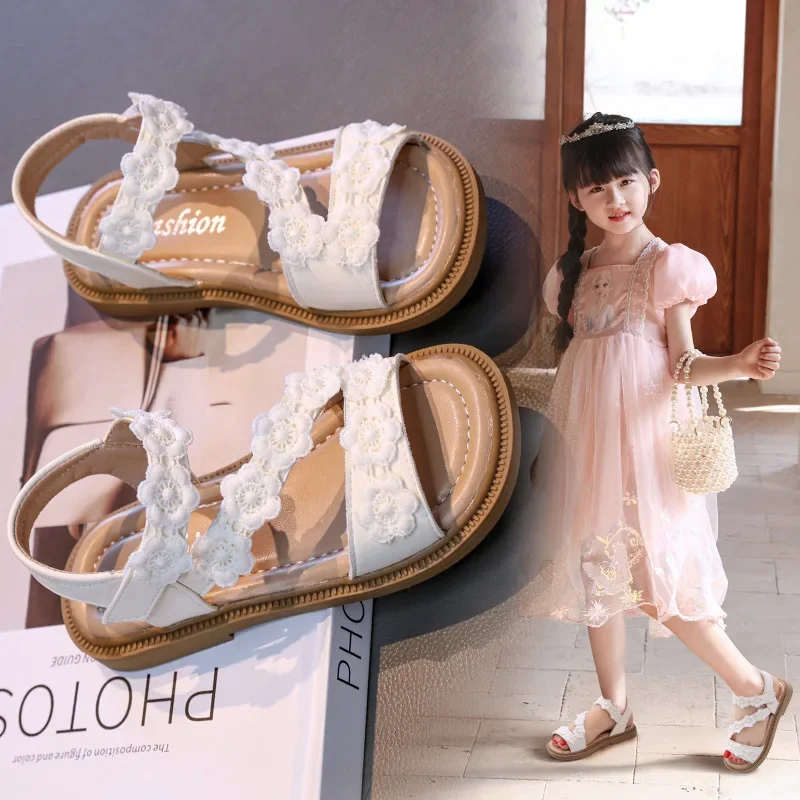 Children's Sandals Fashion Flower Girl Open Toed Princess Sandals 2025 New Soft Bottom Anti Slip Kid's Casual Flat Beach Shoes
Children's Sandals Fashion Flower Girl Open Toed Princess Sandals 2025 New Soft Bottom Anti Slip Kid's Casual Flat Beach Shoes