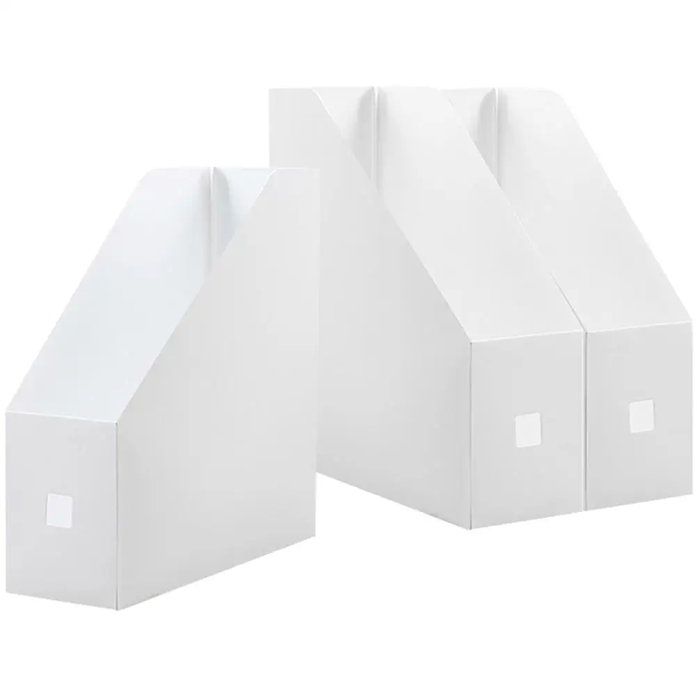3pcs File Folder Storage Box 9x24x27cm Milk White Matte Desktop Document Organizer Vertical Book Rack Magazine Holder Plastic
3pcs File Folder Storage Box 9x24x27cm Milk White Matte Desktop Document Organizer Vertical Book Rack Magazine Holder Plastic