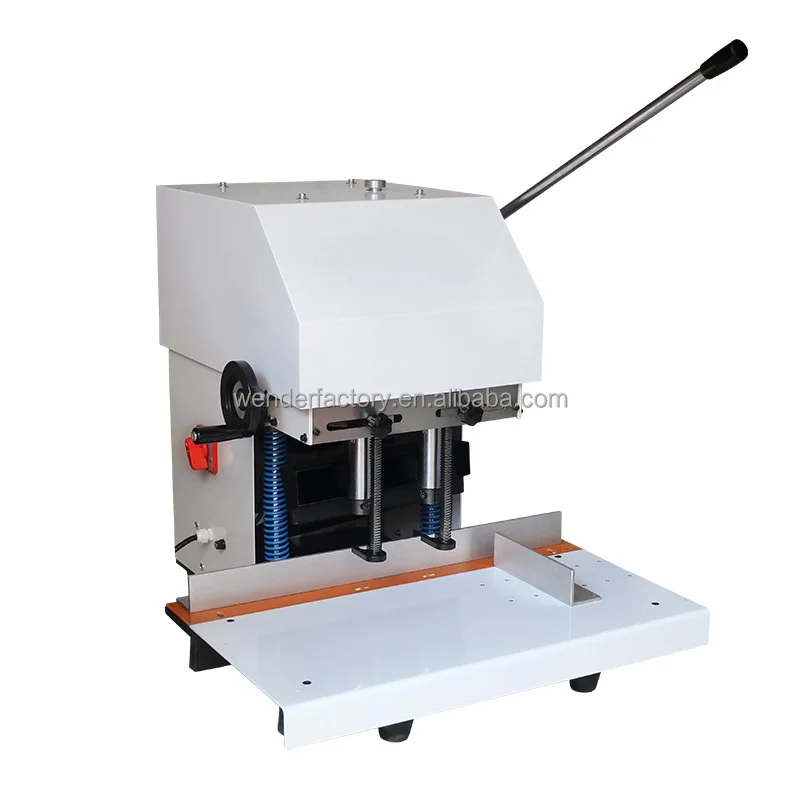 HX-210A Desktop Double Hole Paper Labels Bag Drilling Machine Electric Punching Machine
