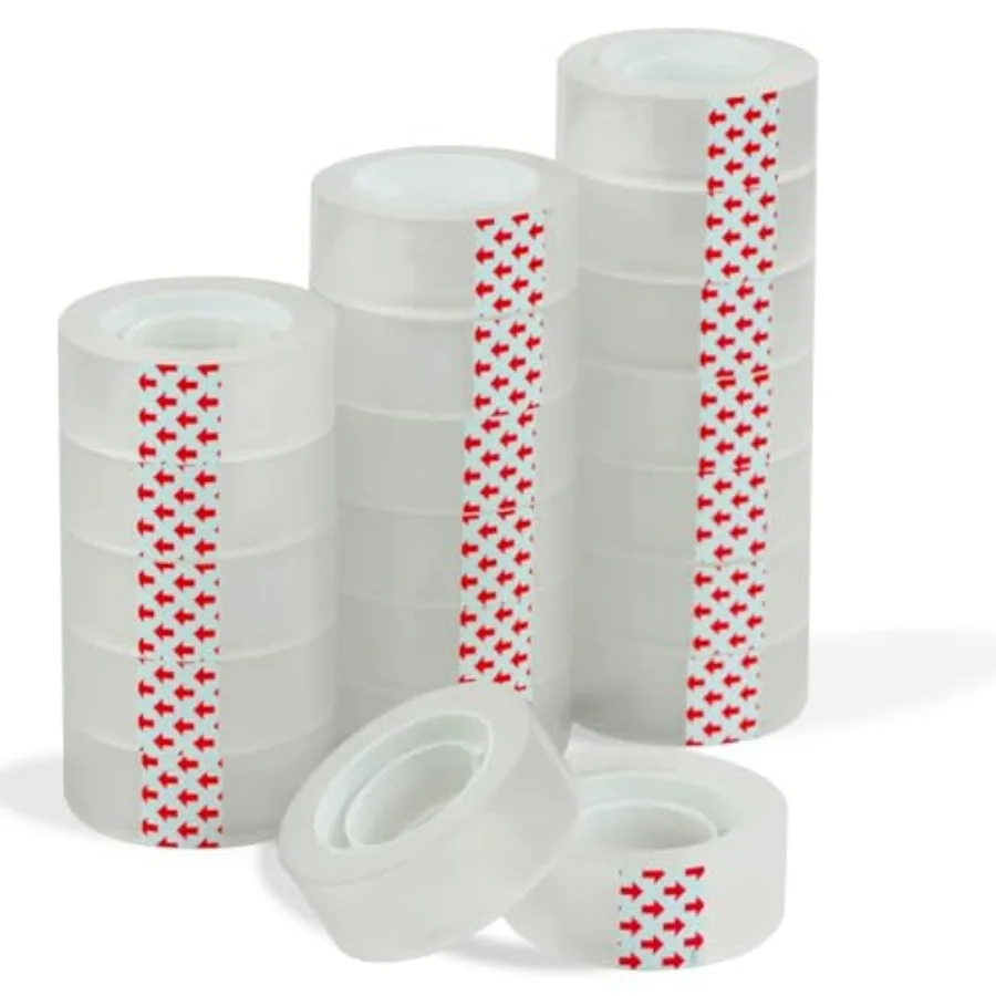 Tape Refills, 20 Rolls 1 inch Core Gift Wrap Tape, Suitable for Almost Transparent Tape Dispenser, 3/4 Inch X 1000 Inches Each
Tape Refills, 20 Rolls 1 inch Core Gift Wrap Tape, Suitable for Almost Transparent Tape Dispenser, 3/4 Inch X 1000 Inches Each