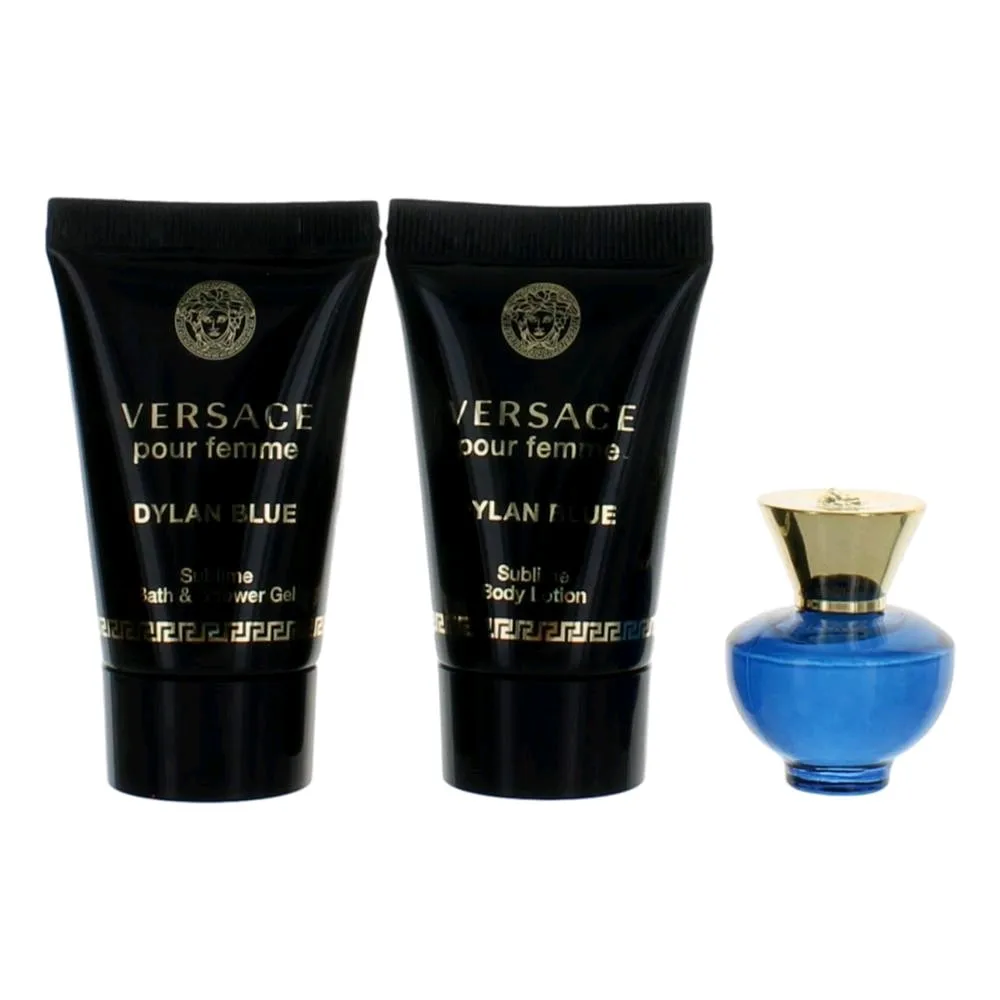 Versace Pour Femme Dylan Blue by Versace, 3 Piece Mini Gift Set women
Versace Pour Femme Dylan Blue by Versace, 3 Piece Mini Gift Set women