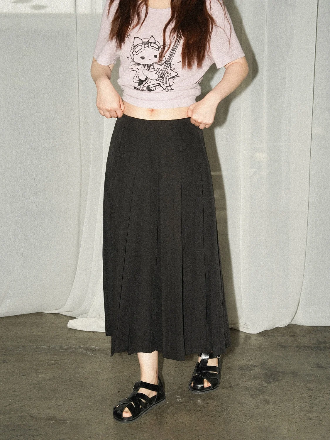 Elegant Anti-Aging High Waist A-Line Pleated Skirt Crystal Green JINGU Elegant Slimming Design An'ershan
Elegant Anti-Aging High Waist A-Line Pleated Skirt Crystal Green JINGU Elegant Slimming Design An'ershan