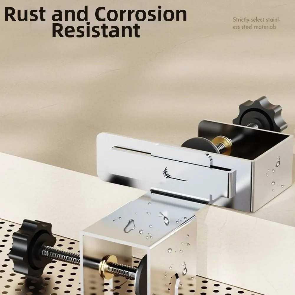 Adjustable Cabinet Door Mounting Jig Stainless Steel Quick Installation Positioning Hole Opening Tool Save Labor Wear-resistant
Adjustable Cabinet Door Mounting Jig Stainless Steel Quick Installation Positioning Hole Opening Tool Save Labor Wear-resistant