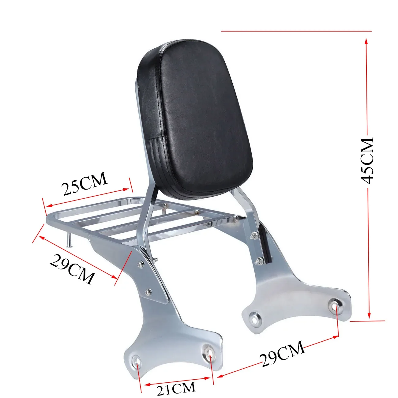 Новый мотоциклетный багажник со спинкой для Honda Shadow VT750 C2 RC44/VT400 1997 1998 1999 2000 2001 2002 2003 Chrome
Новый мотоциклетный багажник со спинкой для Honda Shadow VT750 C2 RC44/VT400 1997 1998 1999 2000 2001 2002 2003 Chrome