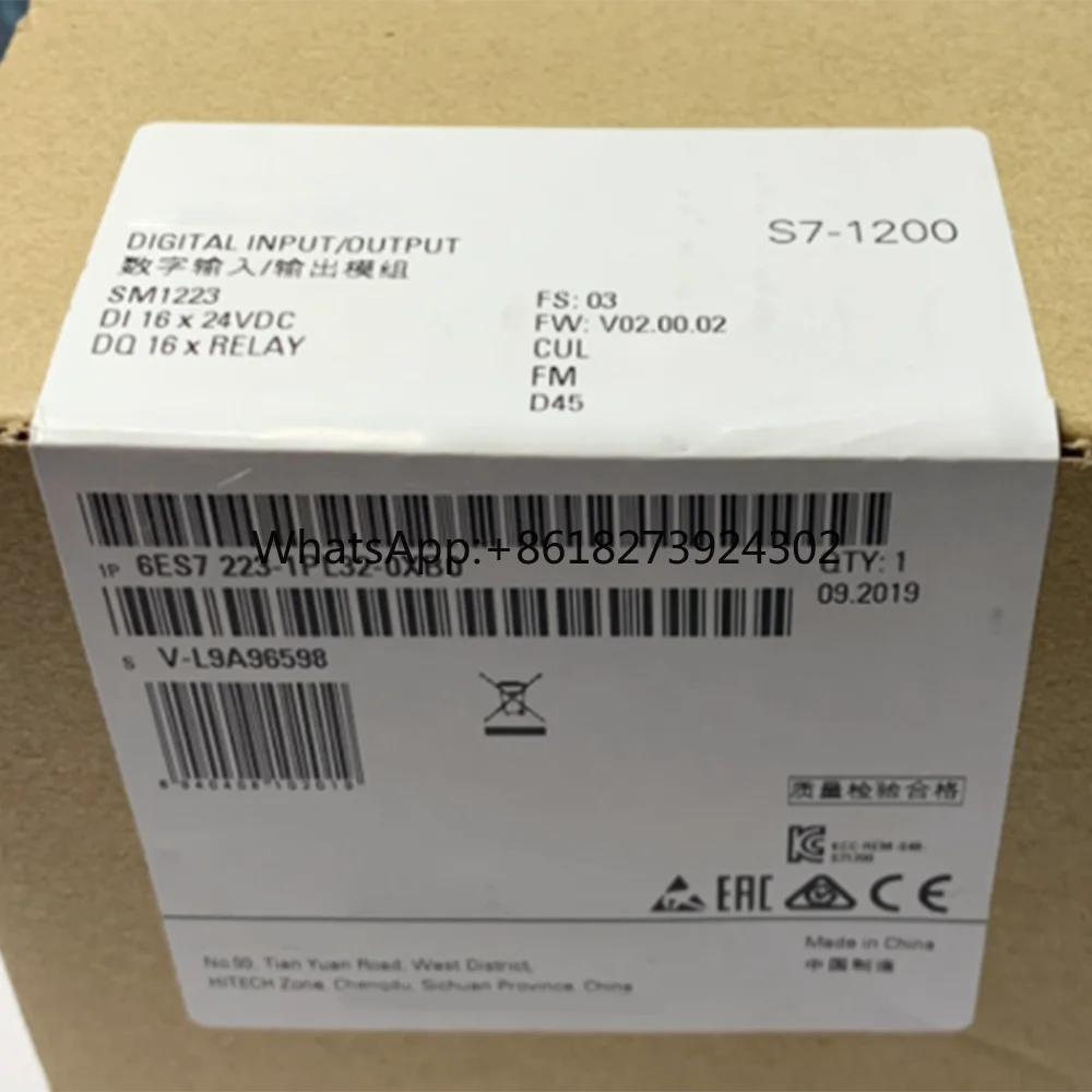 Brand New For Siemens 6ES7 223-1PL32-0XB0 6ES7223-1PL32-0XB0 Digital Control Module in Box Sealed
Brand New For Siemens 6ES7 223-1PL32-0XB0 6ES7223-1PL32-0XB0 Digital Control Module in Box Sealed