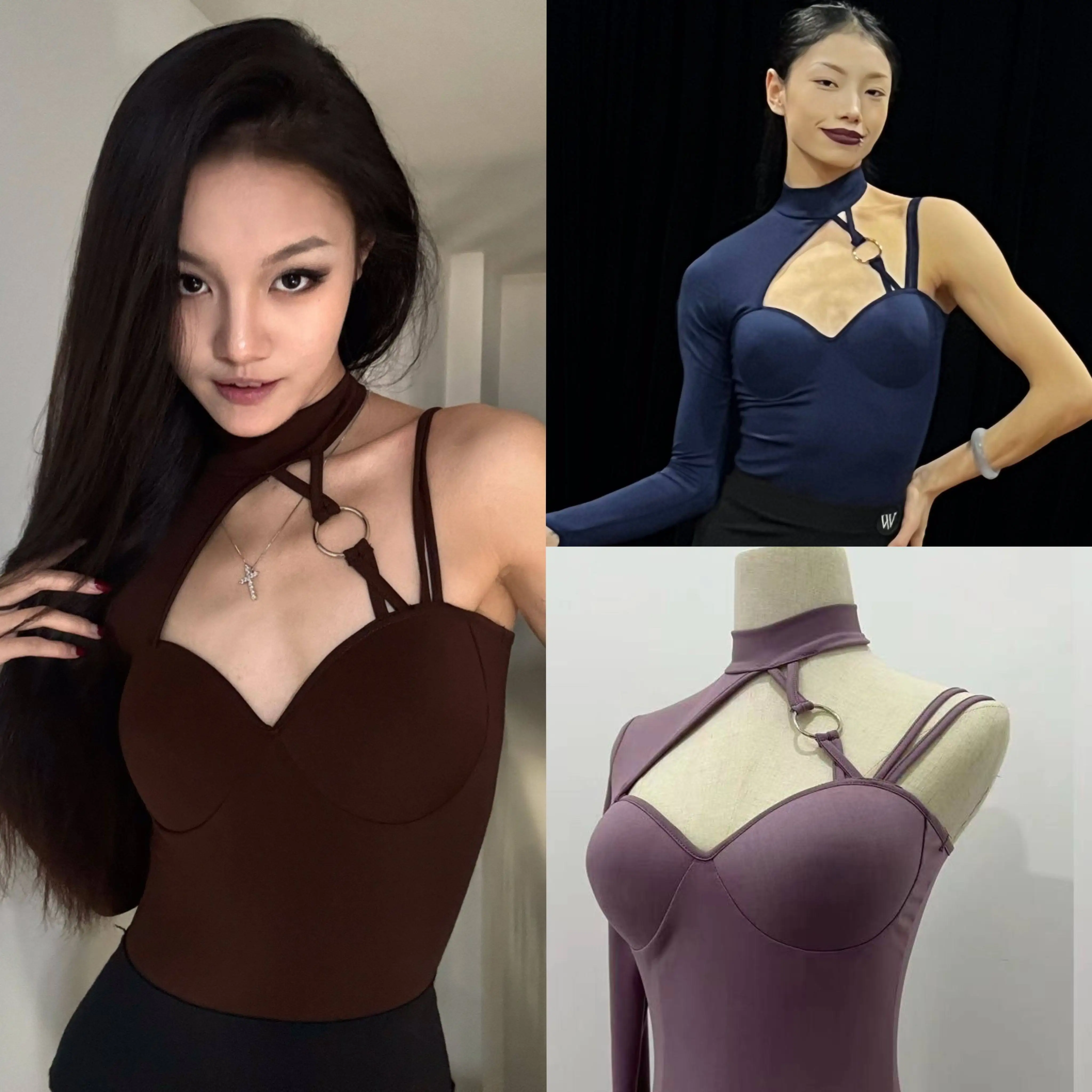 Новый современный танцевальный топ для латиноамериканских танцев, топ с одним рукавом и вырезами для взрослых, облегающее платье для тренировок, одежда для латиноамериканских танцев для женщин DN22823
Новый современный танцевальный топ для латиноамериканских танцев, топ с одним рукавом и вырезами для взрослых, облегающее платье для тренировок, одежда для латиноамериканских танцев для женщин DN22823