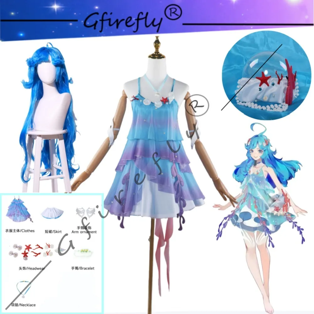 Honor of Kings Doria Cosplay Costume Game Character Blue Dress Accessory Crossbody Bag Wig Elegant Stage Performance Costume
Honor of Kings Doria Cosplay Costume Game Character Blue Dress Accessory Crossbody Bag Wig Elegant Stage Performance Costume