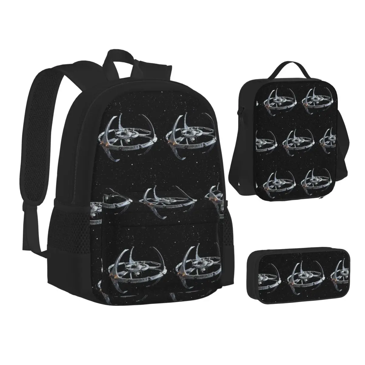 Stars Treks Deep Space Nine Logo Backpacks Boys Girls Bookbag School Bags Kids Rucksack Lunch Bag Pen Bag Three-Piece Set
Stars Treks Deep Space Nine Logo Backpacks Boys Girls Bookbag School Bags Kids Rucksack Lunch Bag Pen Bag Three-Piece Set