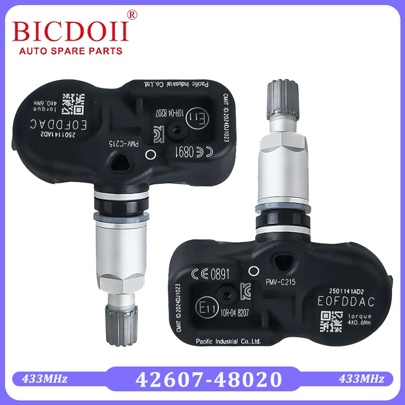 42607-48020 Tire Pressure Sensor for 2017-2022 Toyota C-HR Prius RAV4 Highlander Camry Alphard Land Cruiser 433MHZ TPMS PMV-C215
42607-48020 Tire Pressure Sensor for 2017-2022 Toyota C-HR Prius RAV4 Highlander Camry Alphard Land Cruiser 433MHZ TPMS PMV-C215