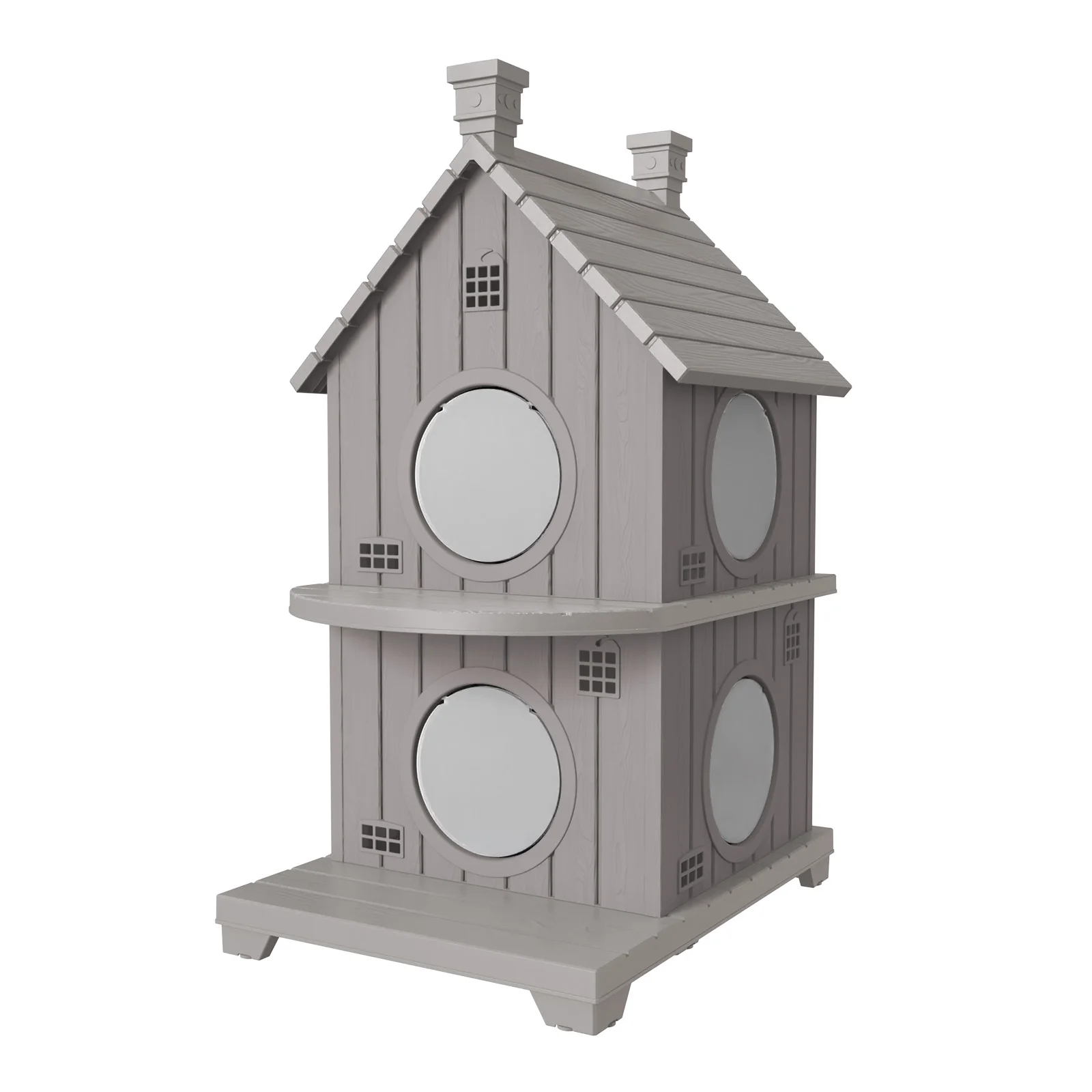 2-Tier Outdoor Cat House Weatherproof, Multi-Level Kitty Shelter with Balcony, Elevated Cat Condo for Multiple Cats
2-Tier Outdoor Cat House Weatherproof, Multi-Level Kitty Shelter with Balcony, Elevated Cat Condo for Multiple Cats