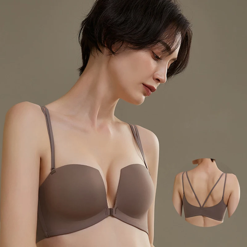 Three styles of front and back button lace sexy beautiful back underwear women's seamless small chest gather adjustable bra
Three styles of front and back button lace sexy beautiful back underwear women's seamless small chest gather adjustable bra