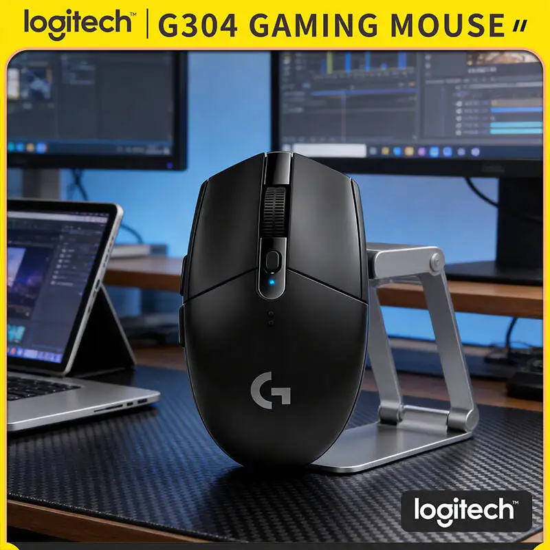 Logitech G304 LIGHTSPEED Wireless Gaming Mouse 12000 DPI 1ms Latency HERO Sensor 250hr Battery Fast Tracking Users