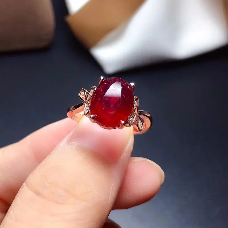 Fashion Ruby Gemstone Ring for Women Silver Fine Jewelry Certified Natural Gem Good Color Party Birthstone Good Luck Gift
Fashion Ruby Gemstone Ring for Women Silver Fine Jewelry Certified Natural Gem Good Color Party Birthstone Good Luck Gift