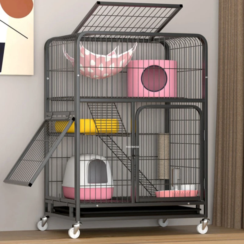 Household Iron Mesh Design Cat Cage Indoor House Balcony Creative Multi-layer Pet Supplies All-in-one Cat Litter Box Cat Villa
Household Iron Mesh Design Cat Cage Indoor House Balcony Creative Multi-layer Pet Supplies All-in-one Cat Litter Box Cat Villa