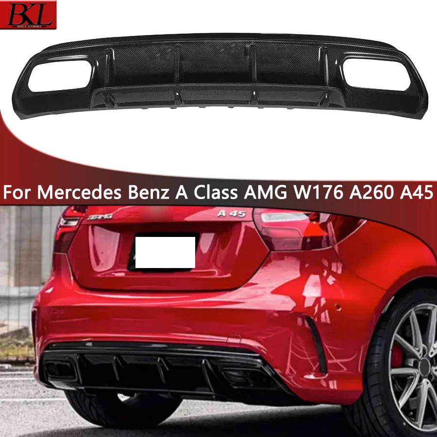 For Mercedes Benz A Class AMG W176 A260 A45 2013-2018 Carbon Fiber Car Rear Bumper Diffuser Rear Splitters Spoiler Back lip
For Mercedes Benz A Class AMG W176 A260 A45 2013-2018 Carbon Fiber Car Rear Bumper Diffuser Rear Splitters Spoiler Back lip