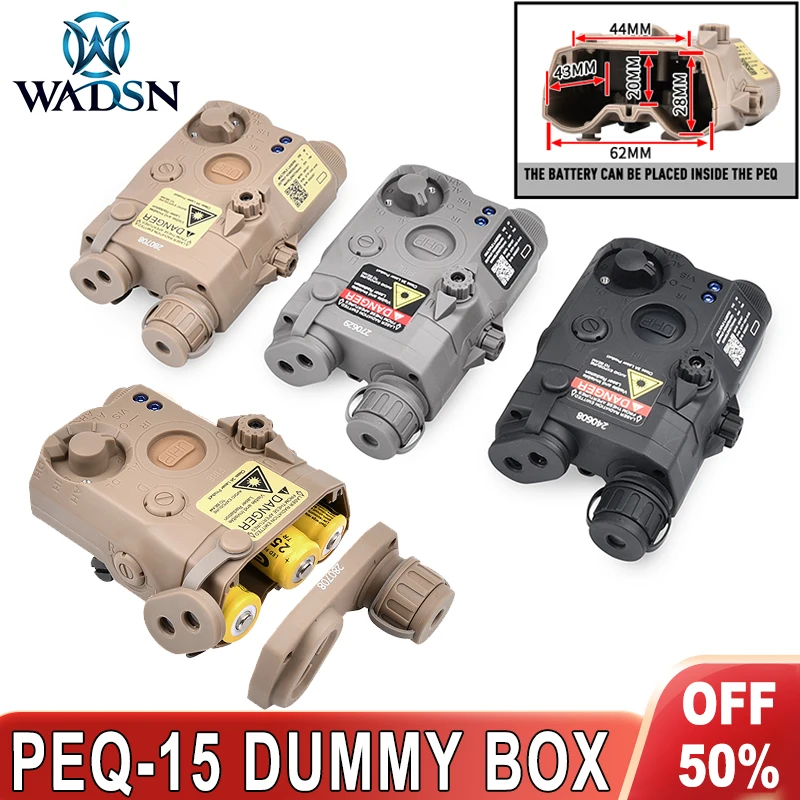 WADSN Tactical Airsoft AR/PEQ 15 Box UHP Version NO Function Dummy New PEQ15 LA-5C Weapon Battery Case Model For Picatinny Rail
WADSN Tactical Airsoft AR/PEQ 15 Box UHP Version NO Function Dummy New PEQ15 LA-5C Weapon Battery Case Model For Picatinny Rail