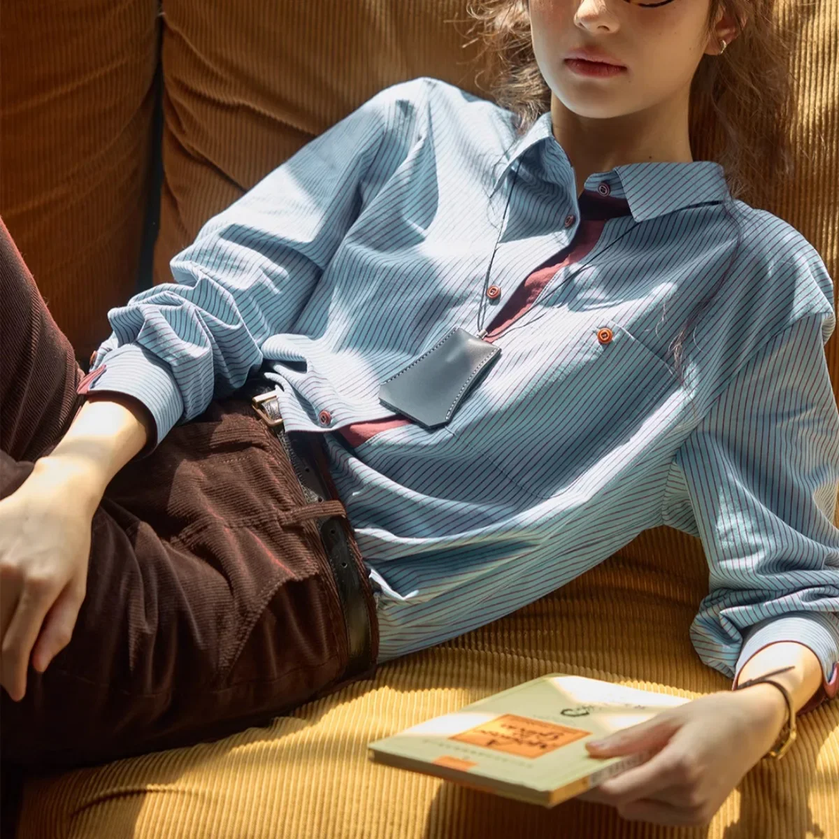 2026 French Vintage Color Block Vertical Stripes Women's Long Sleeve Shirt Spring New Frosted Smooth Fit Button Up Top
2026 French Vintage Color Block Vertical Stripes Women's Long Sleeve Shirt Spring New Frosted Smooth Fit Button Up Top