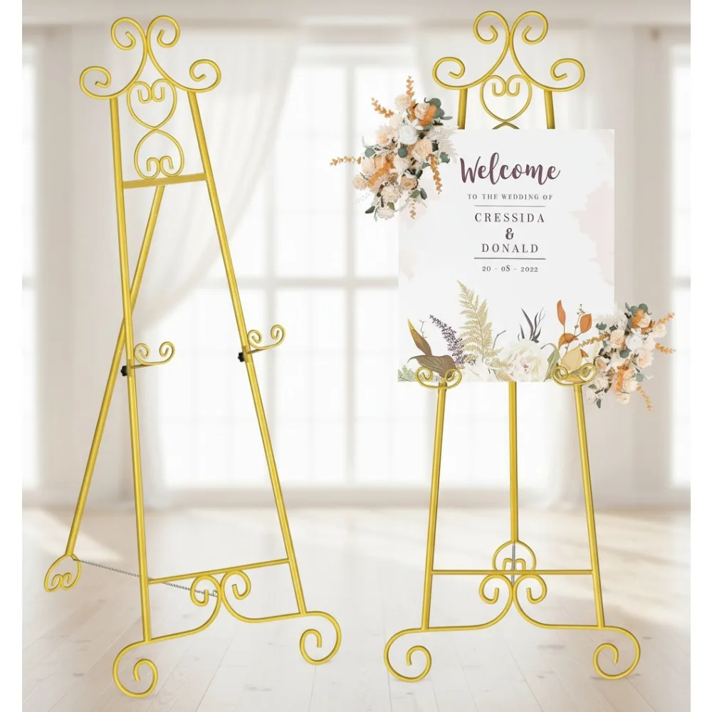 Золотая подставка для мольберта, 3-уровневый регулируемый держатель для свадебных вывесок, напольная подставка с художественным дисплеем и цепочкой
Золотая подставка для мольберта, 3-уровневый регулируемый держатель для свадебных вывесок, напольная подставка с художественным дисплеем и цепочкой