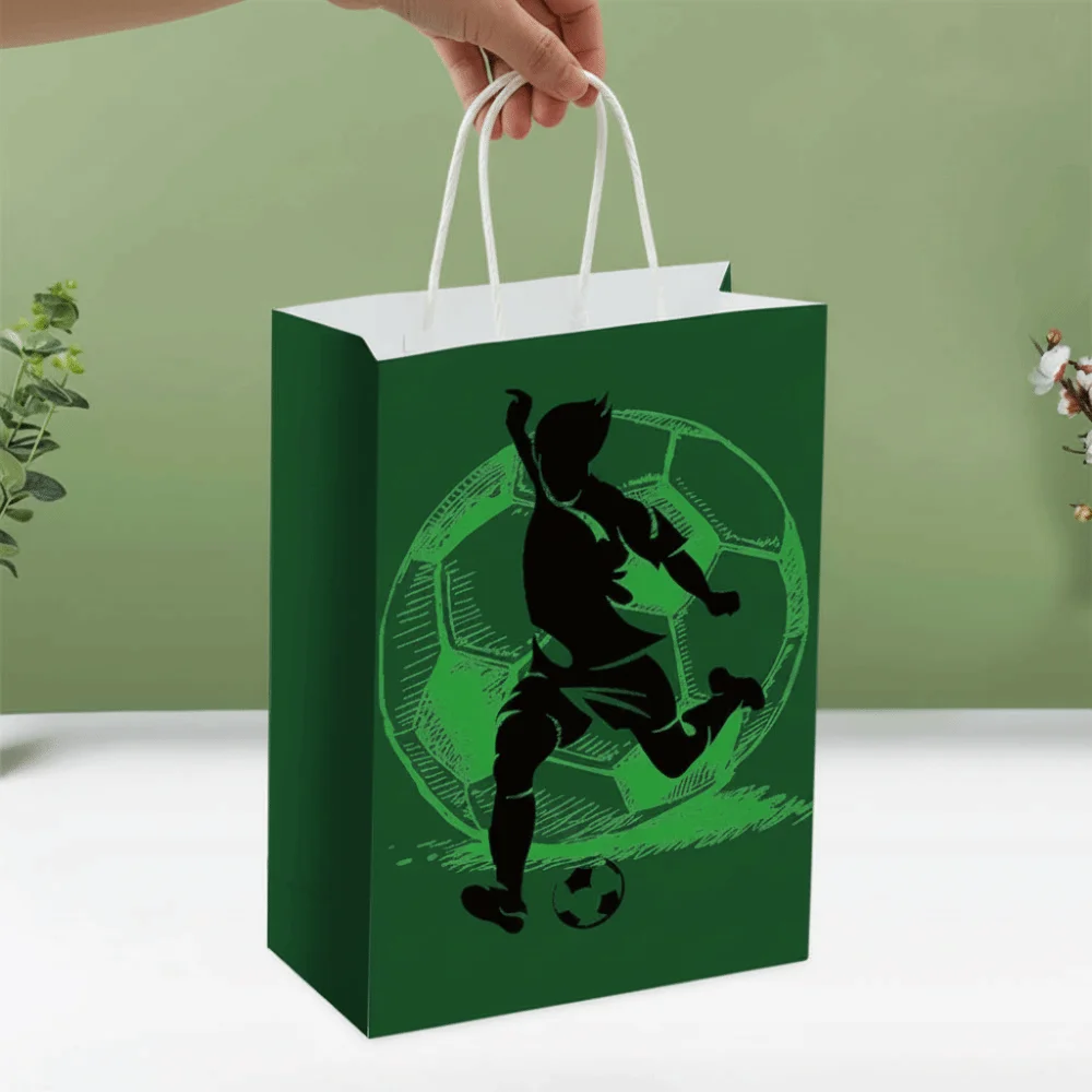 12 PCS Printed Gift Bags for Soccer Events Portable Large Capacity Football Themed Favor Bags Lightweight Green
12 PCS Printed Gift Bags for Soccer Events Portable Large Capacity Football Themed Favor Bags Lightweight Green