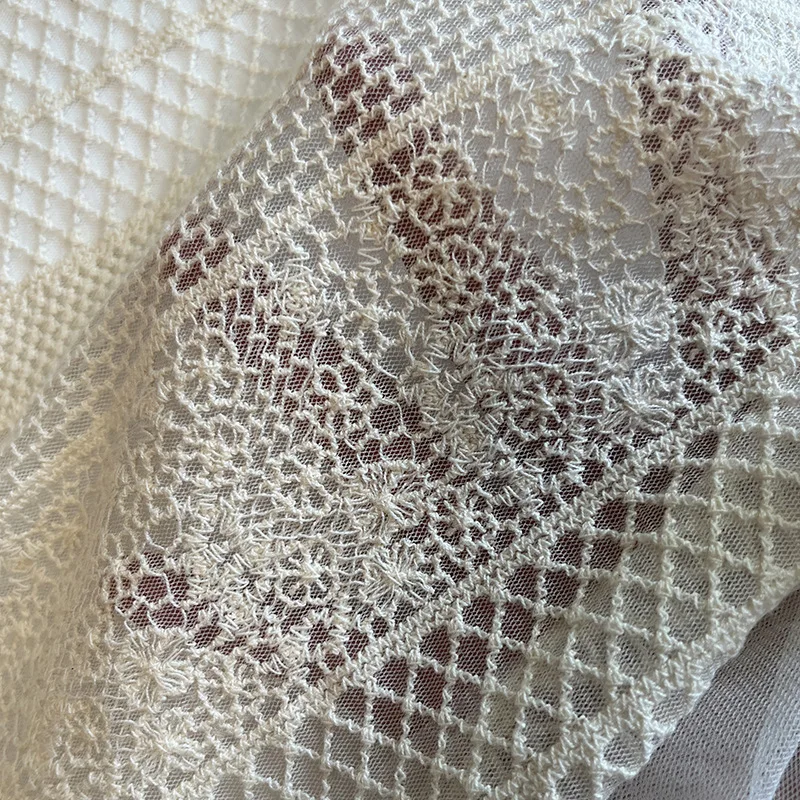 Hollow Out Lace Mesh Embroidered Fabric Floral Wedding Dress Gown Diy Handmade Sewing Material
Hollow Out Lace Mesh Embroidered Fabric Floral Wedding Dress Gown Diy Handmade Sewing Material