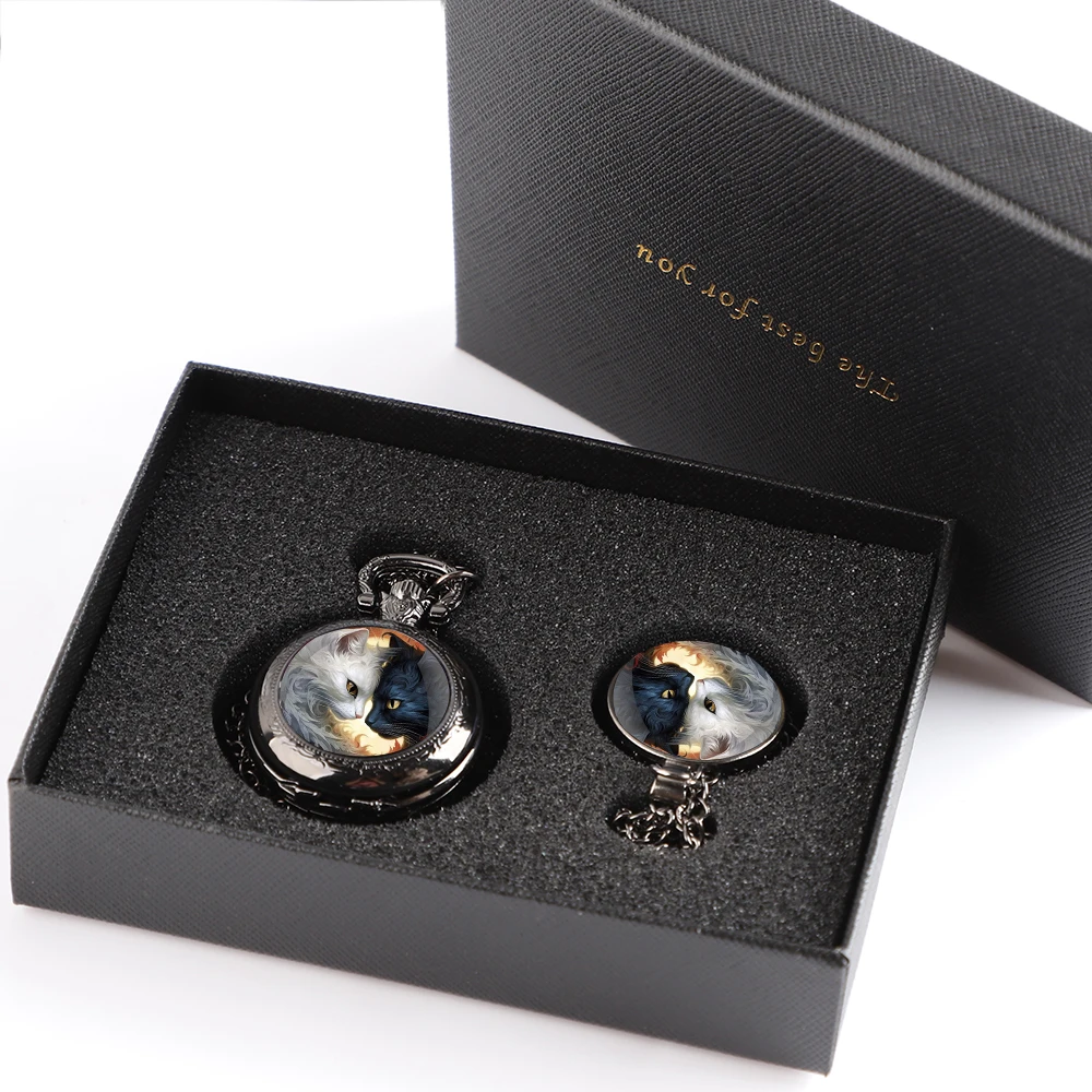 Creative Cute Cats Graphic Quartz Pocket Watch with Necklace for Women Men Chain Pendant Clock Kids Pocket Watch Jewelry Gifts
Creative Cute Cats Graphic Quartz Pocket Watch with Necklace for Women Men Chain Pendant Clock Kids Pocket Watch Jewelry Gifts