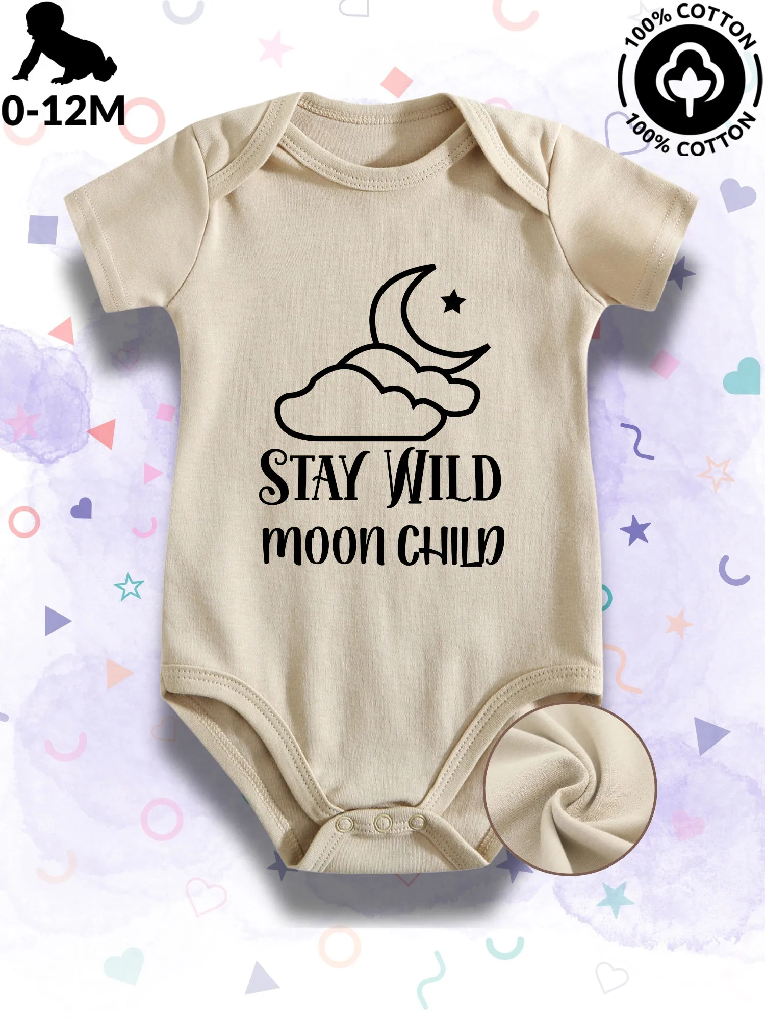 Детское боди унисекс Stay Wild Moon, мягкий комбинезон из 100% хлопка, всесезонная одежда, бежевый костюм для ползания 190GSM
Детское боди унисекс Stay Wild Moon, мягкий комбинезон из 100% хлопка, всесезонная одежда, бежевый костюм для ползания 190GSM