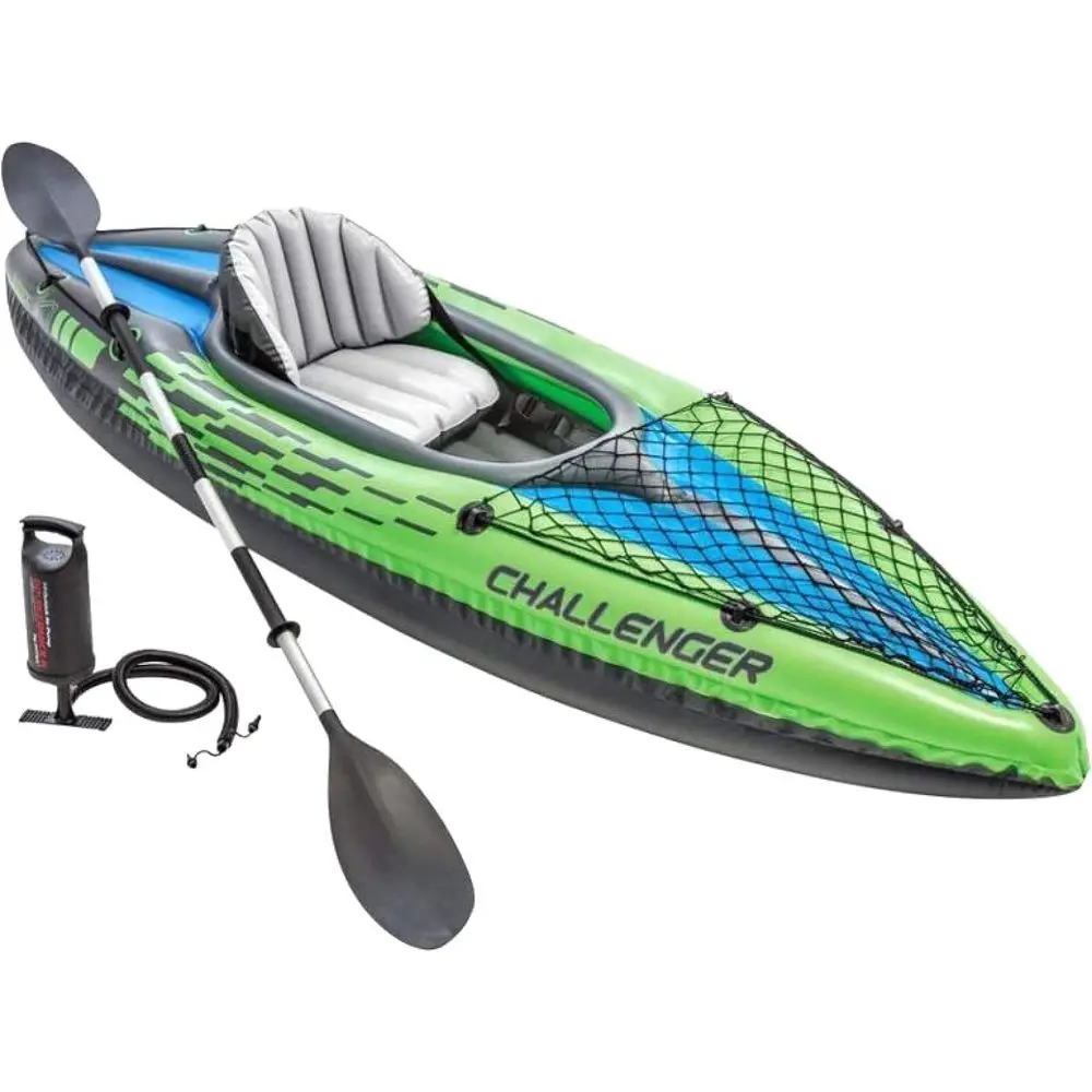 Portable Inflatable Solo Canoe with Aluminum Paddle and Hand Pump, Fishing-Ready in Green
Portable Inflatable Solo Canoe with Aluminum Paddle and Hand Pump, Fishing-Ready in Green