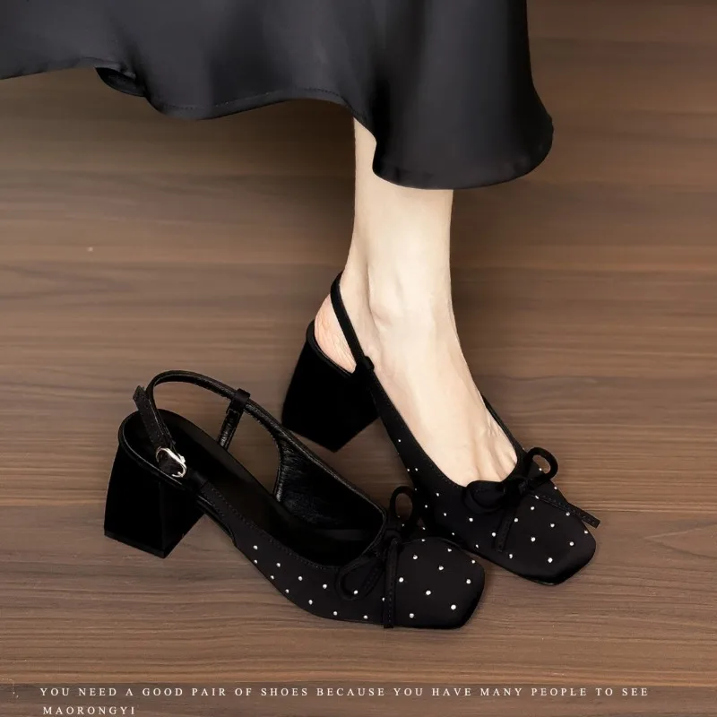 Women Sandals Exquisite French Style High Heeled Sandals for Woman Fashion Rhinestones Casual Shoes Designer Shoes Zapatos Mujer
Women Sandals Exquisite French Style High Heeled Sandals for Woman Fashion Rhinestones Casual Shoes Designer Shoes Zapatos Mujer
